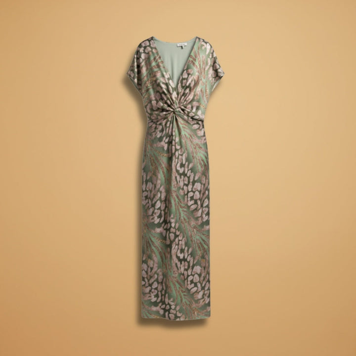 Teresa | Vestido Comprido Decote V Mulher Amarração