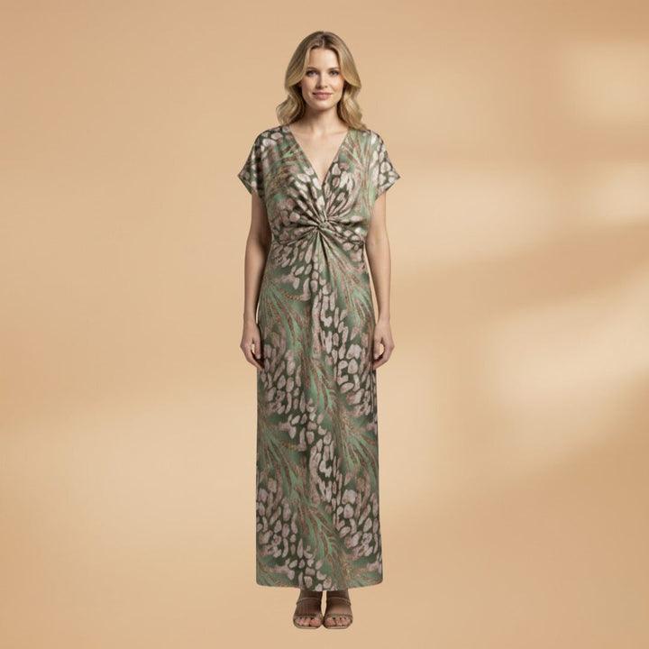 Teresa | Vestido Comprido Decote V Mulher Amarração