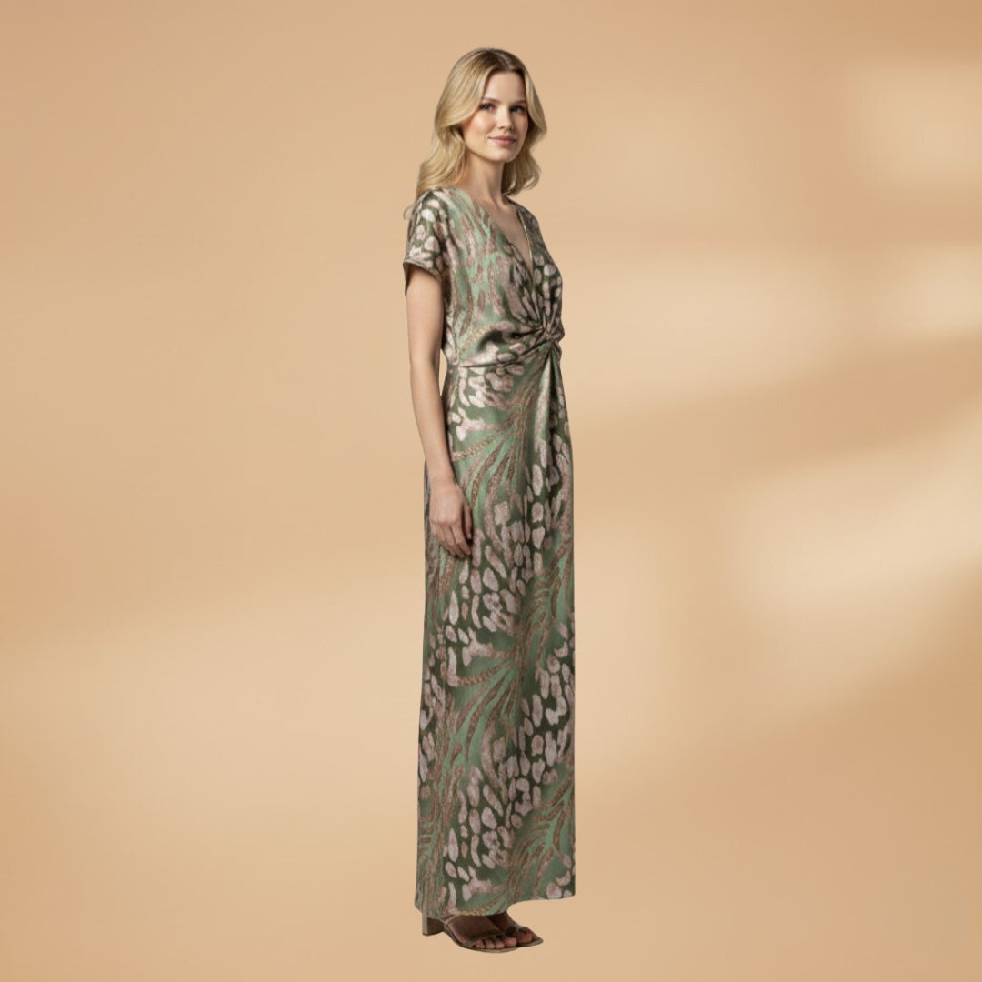 Teresa | Vestido Comprido Decote V Mulher Amarração