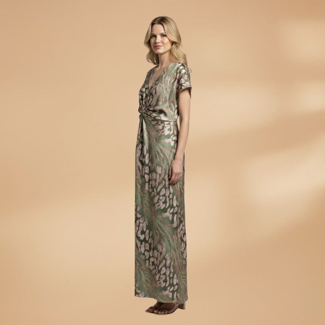 Teresa | Vestido Comprido Decote V Mulher Amarração
