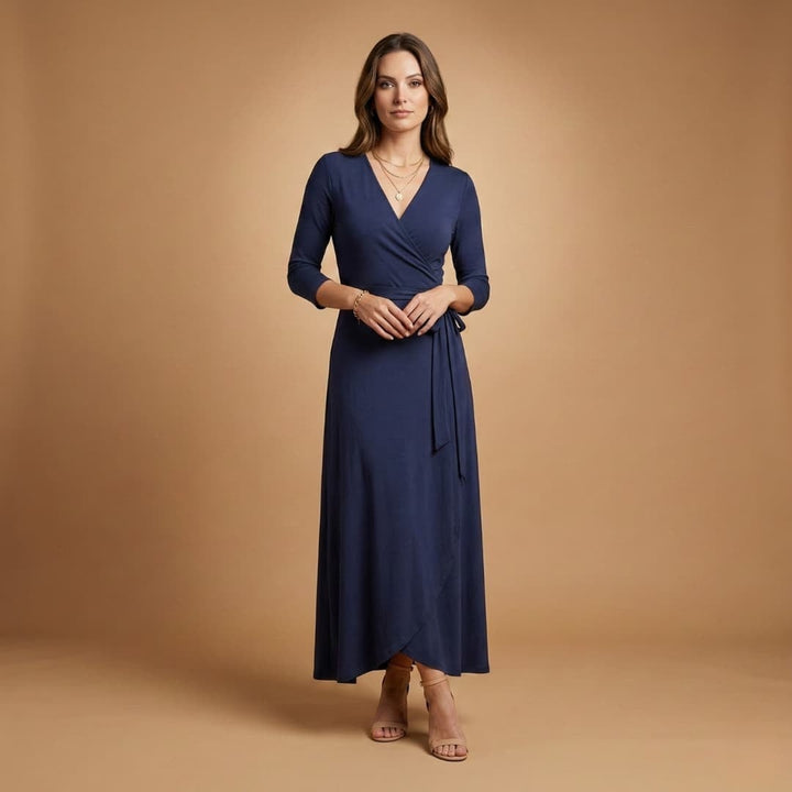 Conceição | Vestido Comprido Decote V Mulher Sem Mangas