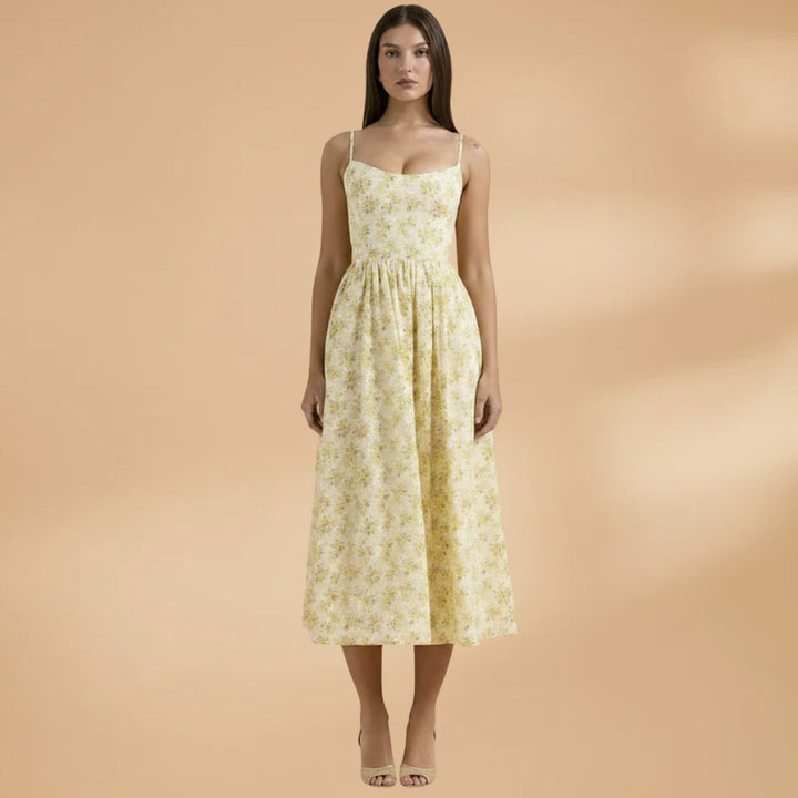 Diana | Vestido Comprido Estampado Alças Mulher