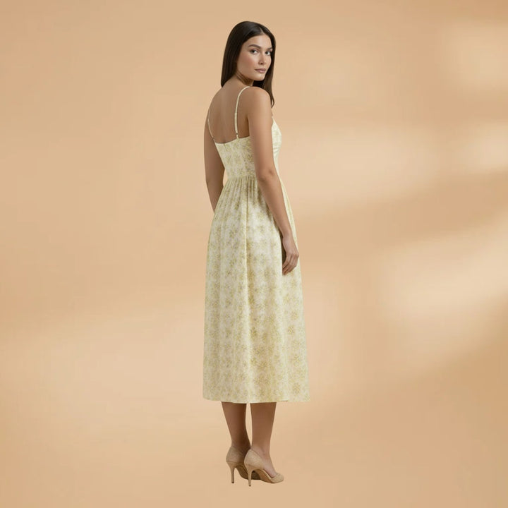 Diana | Vestido Comprido Estampado Alças Mulher