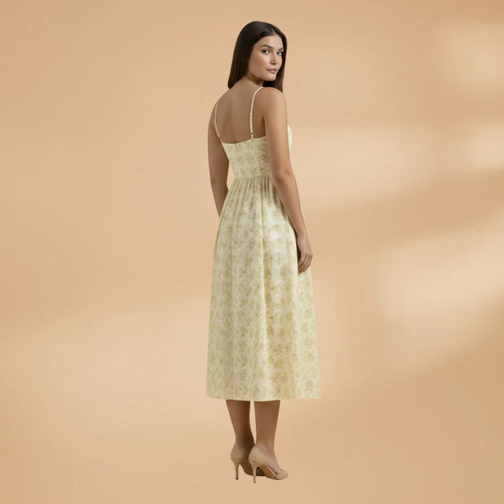 Diana | Vestido Comprido Estampado Alças Mulher