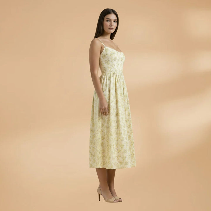 Diana | Vestido Comprido Estampado Alças Mulher
