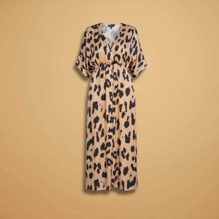 Francisca | Vestido Comprido Estampado Mulher Decote V
