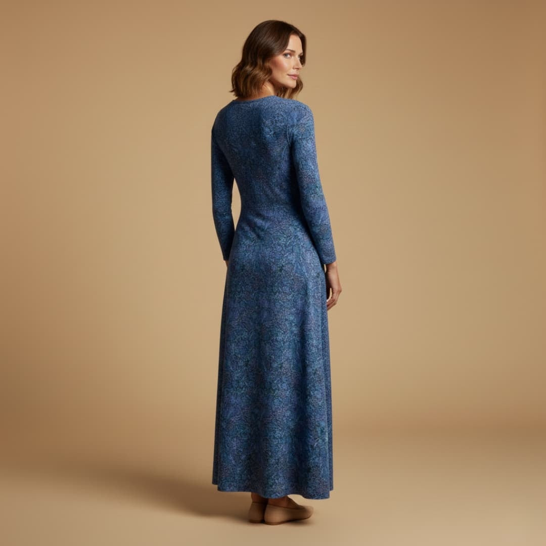 Rita | Vestido Comprido Estampado Mulher Decote V