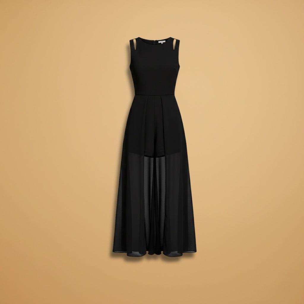 Carolina | Vestido Comprido Fenda Mulher Sem Mangas