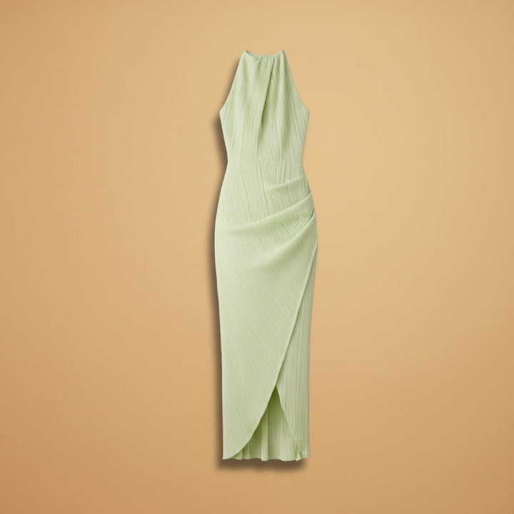 Teresa | Vestido Comprido Halter Mulher Fenda Lateral