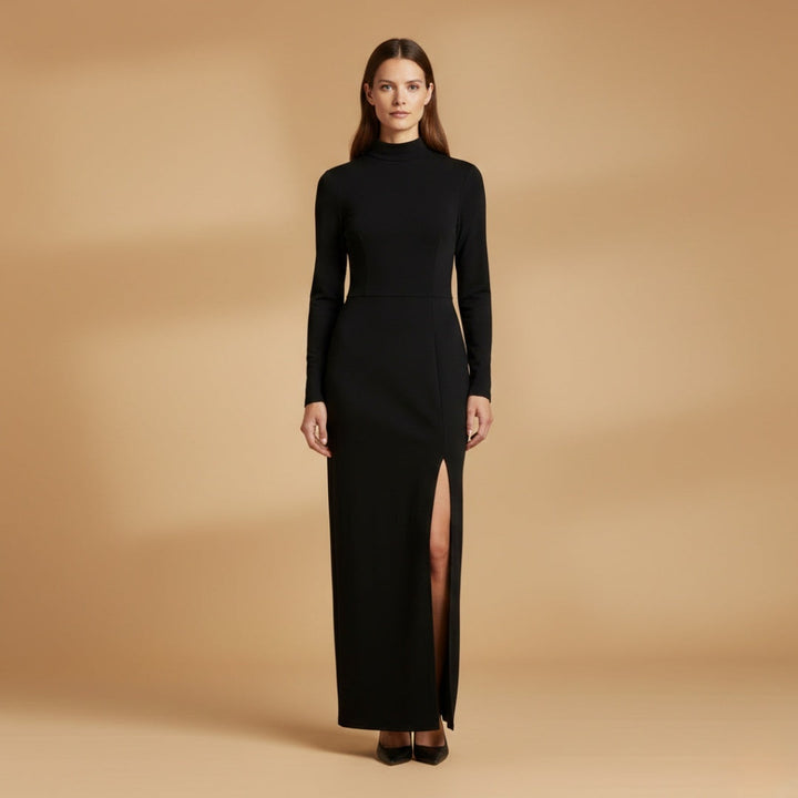 Mariana | Vestido Comprido Manga Longa Mulher Ajustado