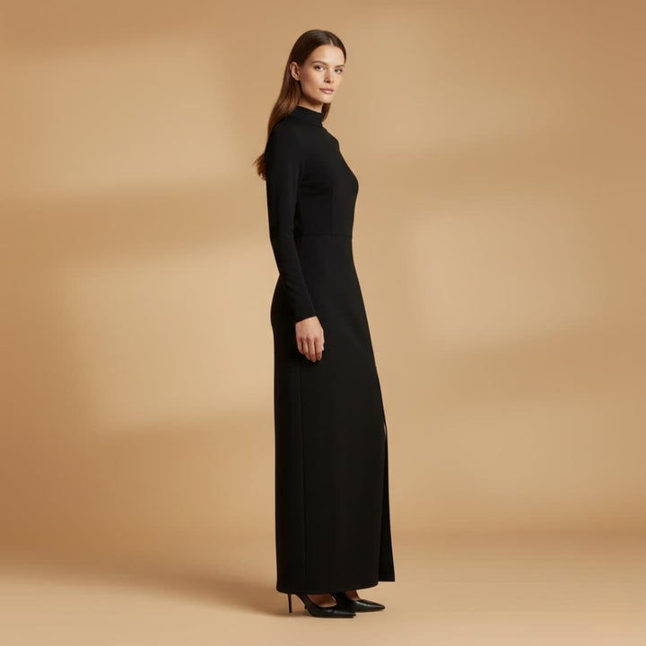 Mariana | Vestido Comprido Manga Longa Mulher Ajustado