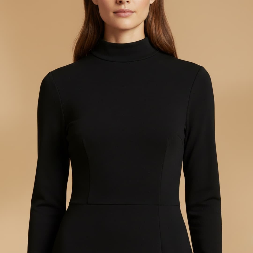 Mariana | Vestido Comprido Manga Longa Mulher Ajustado