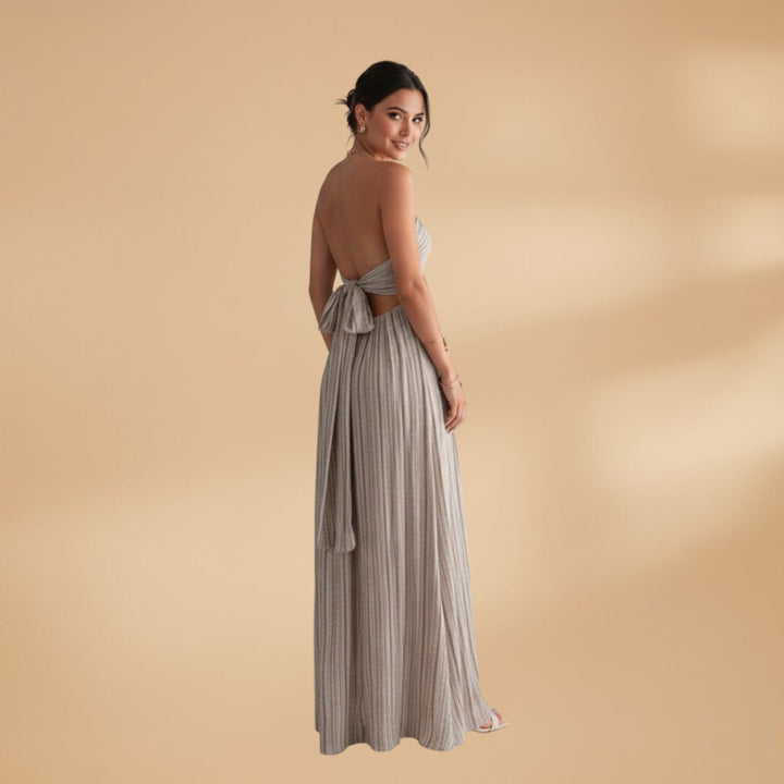 Matilde | Vestido Comprido Plissado Mulher Alças Finas
