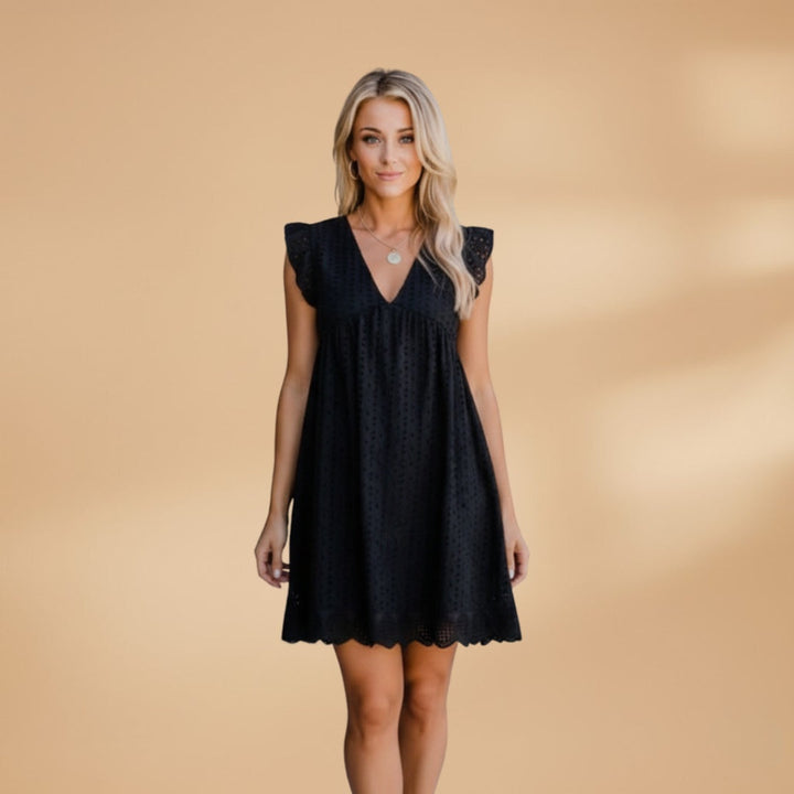 Helena | Vestido Curto Decote V Mulher Alças