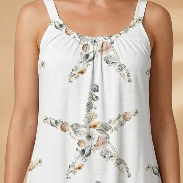 Diana | Vestido Curto Estampado Mulher Alças