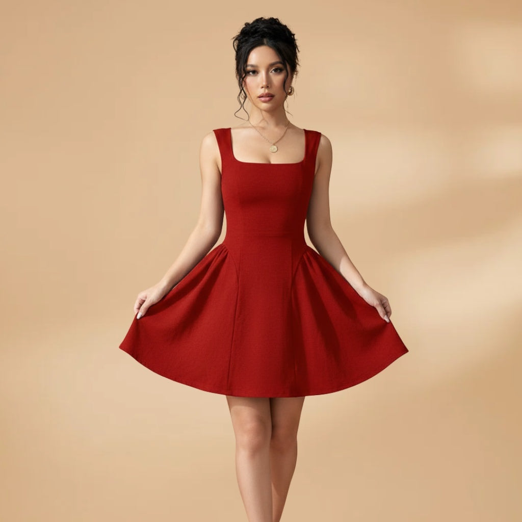 Rita | Vestido de Festa A-Line Mulher Decote Quadrado