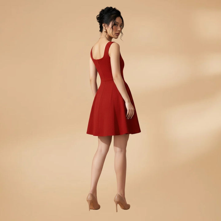 Rita | Vestido de Festa A-Line Mulher Decote Quadrado