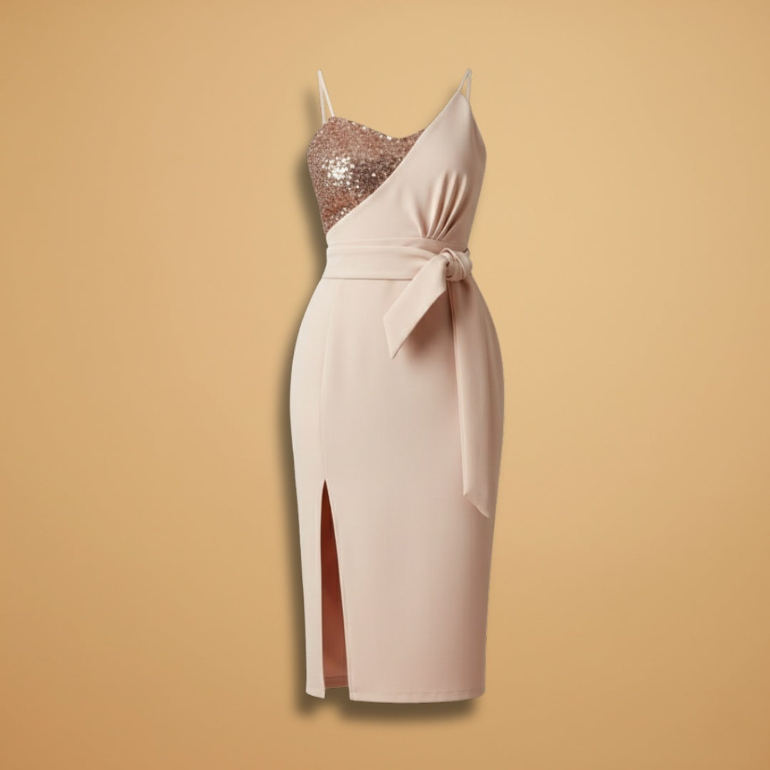 Conceição | Vestido de Festa Lantejoulas Mulher Assimétrico