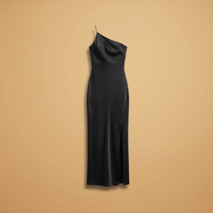 Alice | Vestido de Festa Um Ombro Mulher Fenda Lateral