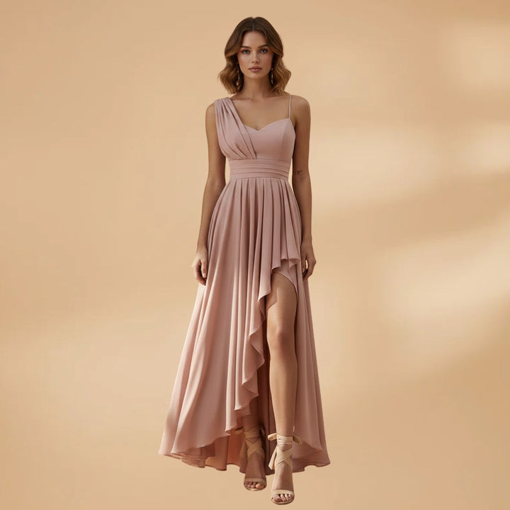 Elsa | Vestido de Gala Assimétrico Mulher Cintura Alta