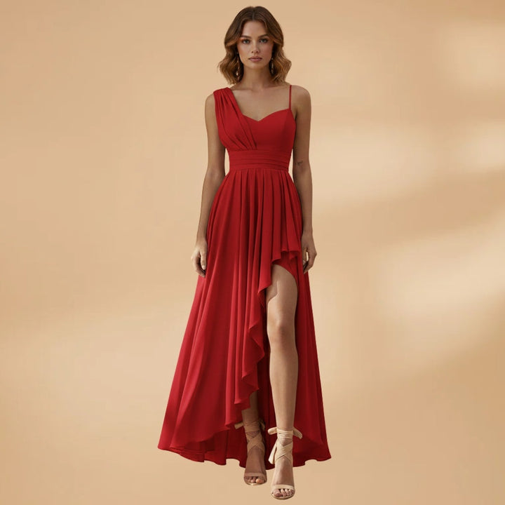 Elsa | Vestido de Gala Assimétrico Mulher Cintura Alta