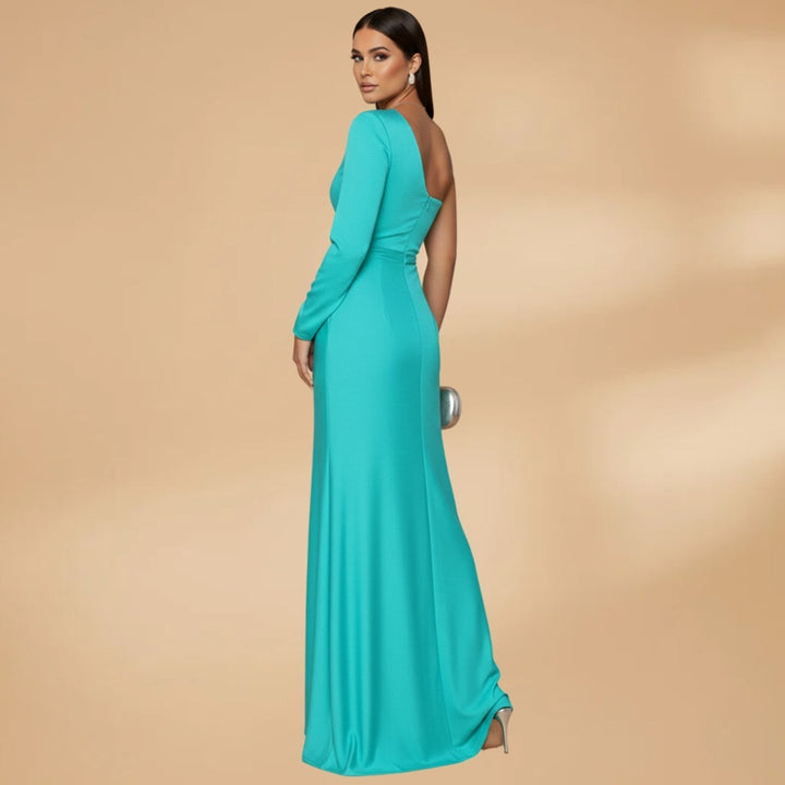 Eva | Vestido de Gala Comprido Mulher Bustier Fenda