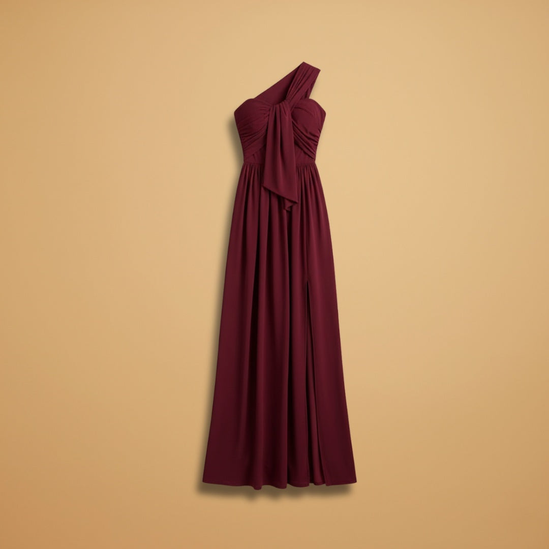 Elsa | Vestido de Gala Uma Alça Mulher Comprido