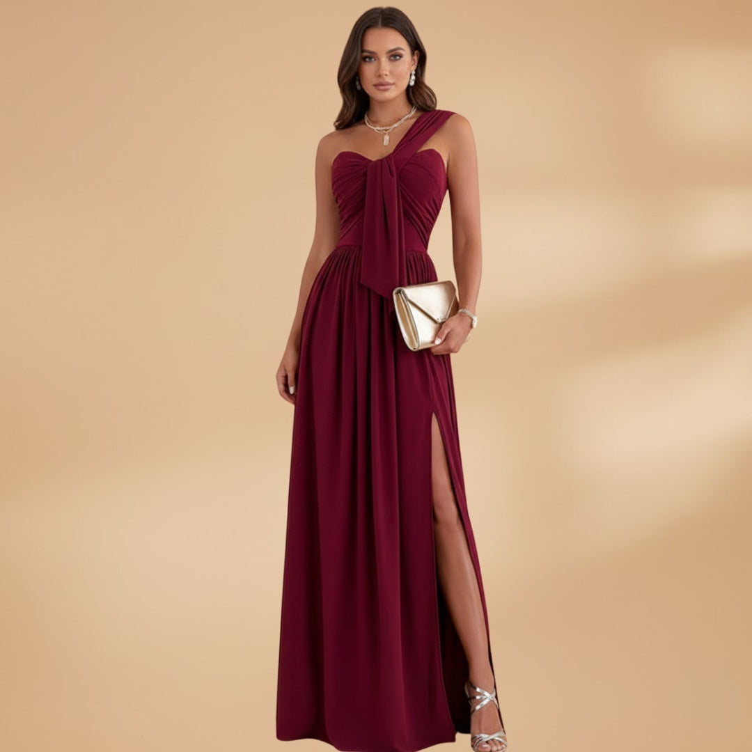 Elsa | Vestido de Gala Uma Alça Mulher Comprido