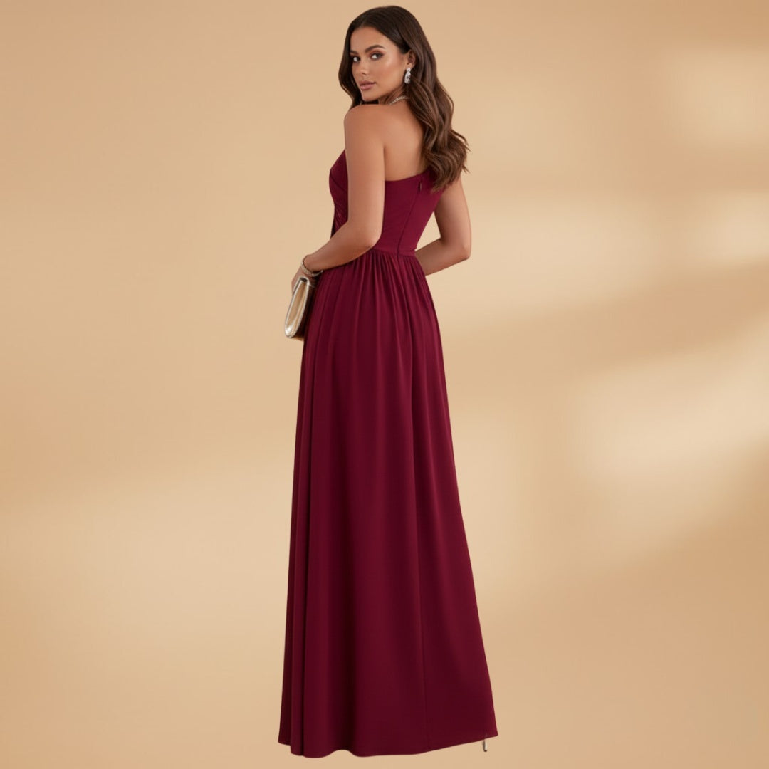 Elsa | Vestido de Gala Uma Alça Mulher Comprido