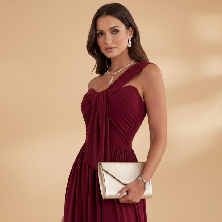 Elsa | Vestido de Gala Uma Alça Mulher Comprido