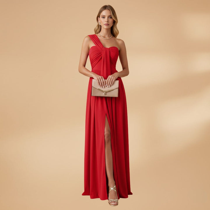 Elsa | Vestido de Gala Uma Alça Mulher Comprido