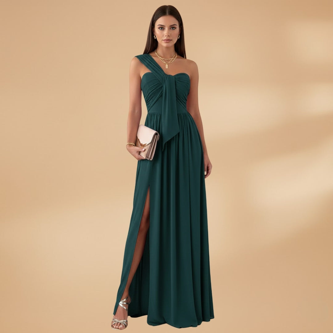 Elsa | Vestido de Gala Uma Alça Mulher Comprido