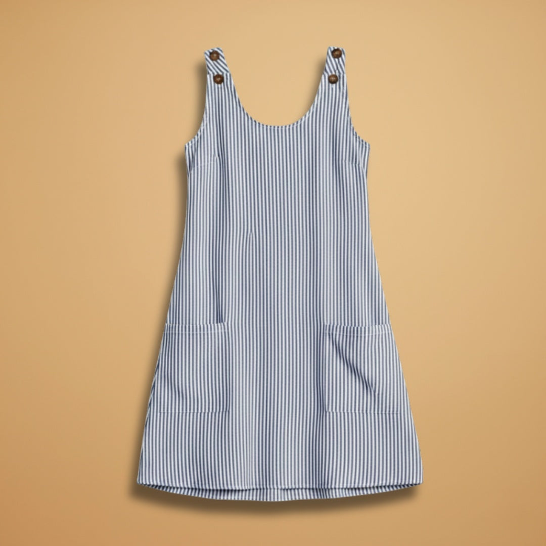 Sofia | Vestido de Verão Sem Mangas Mulher Listrado