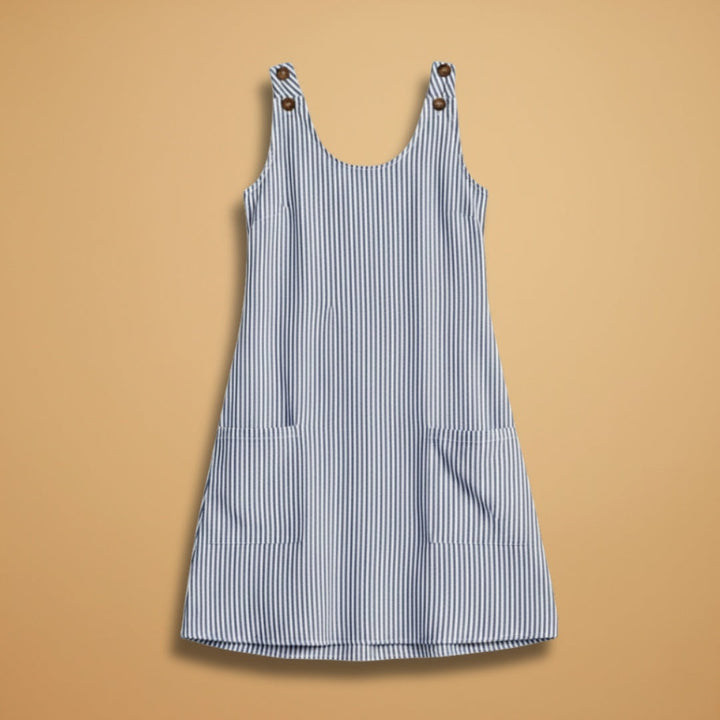 Sofia | Vestido de Verão Sem Mangas Mulher Listrado