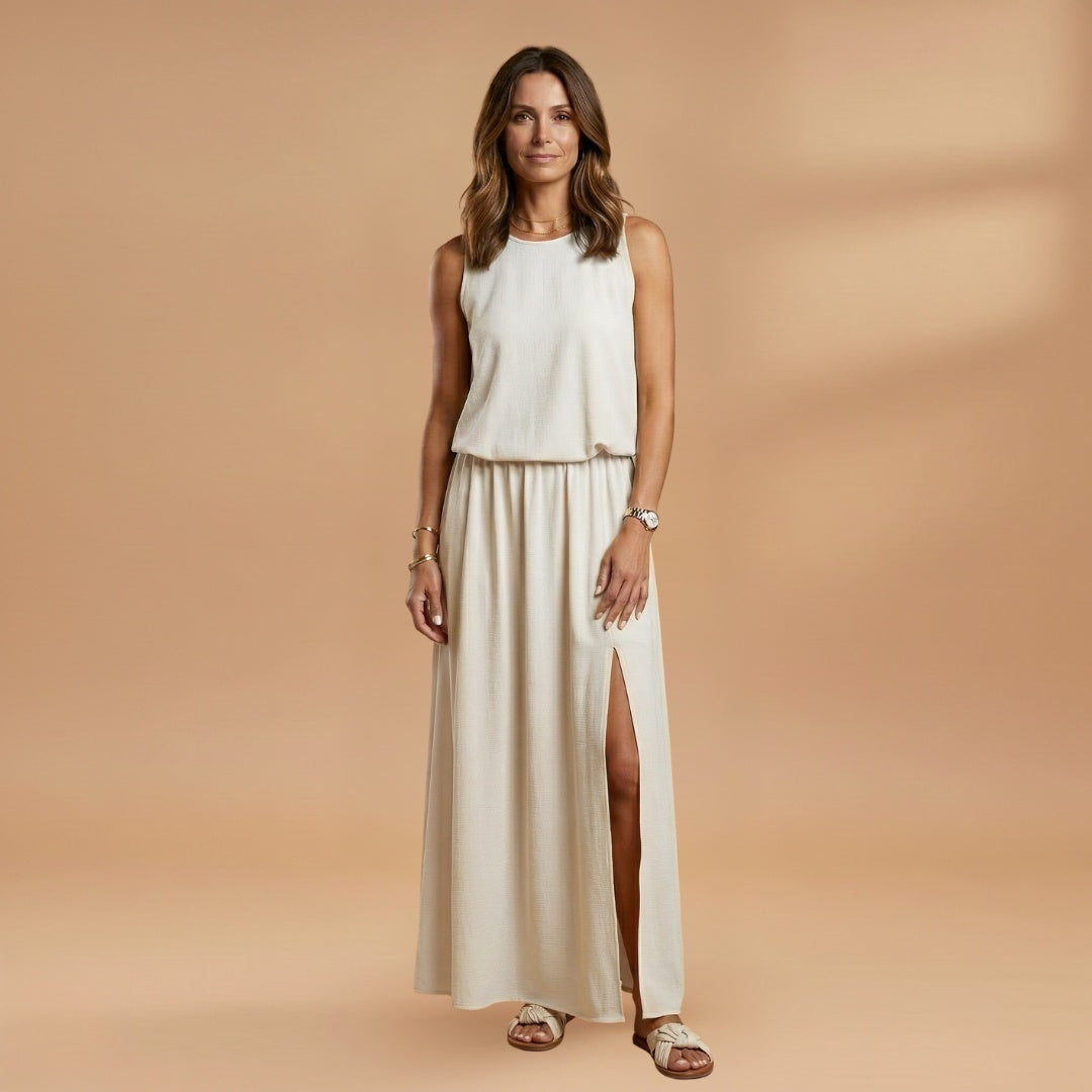 Constança | Vestido Longo de Verão Mulher Sem Mangas