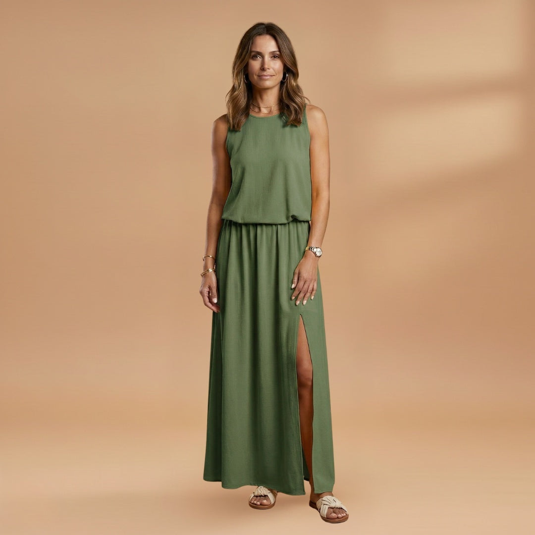 Constança | Vestido Longo de Verão Mulher Sem Mangas