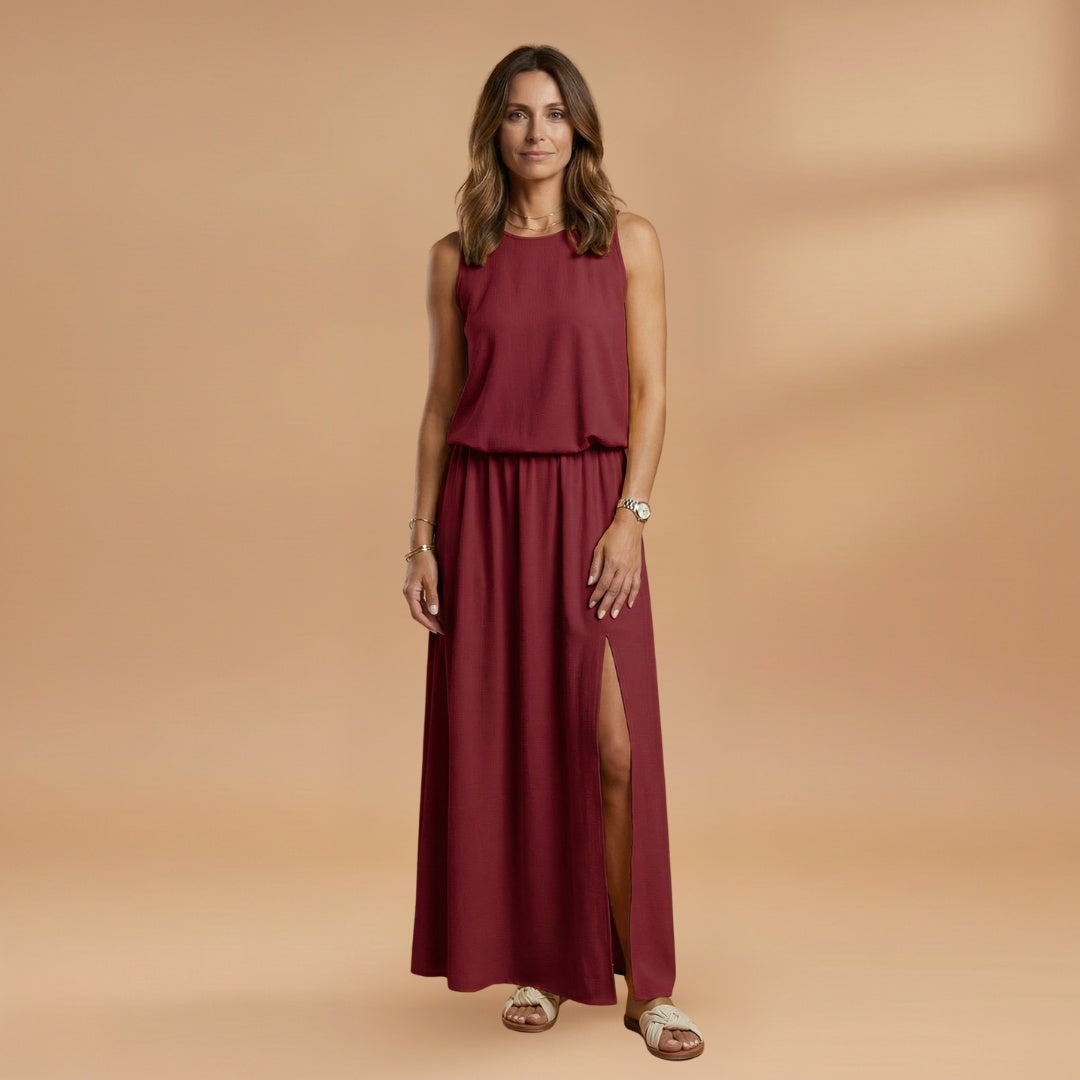 Constança | Vestido Longo de Verão Mulher Sem Mangas