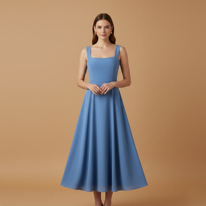 Laura | Vestido Midi Alças Mulher de Festa