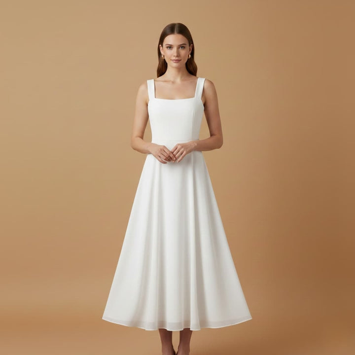 Laura | Vestido Midi Alças Mulher de Festa
