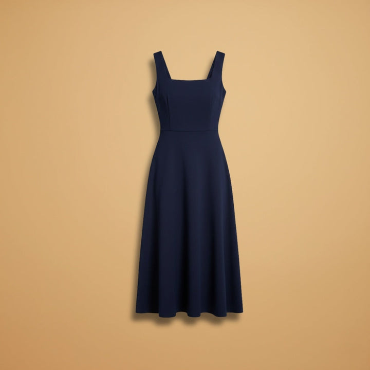 Vanessa | Vestido Midi Alças Mulher Elegante