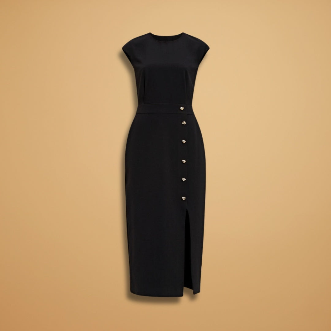 Alexandra | Vestido Midi Camiseiro Mulher Botões