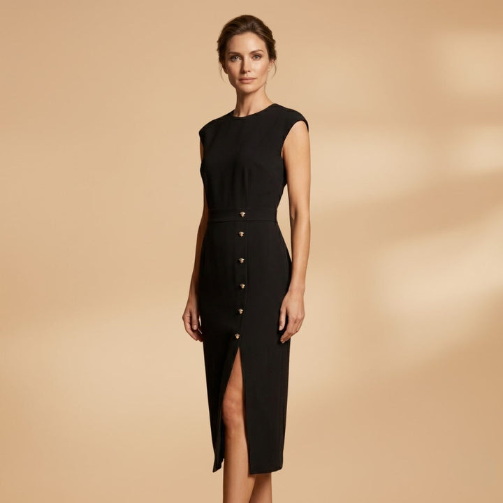 Alexandra | Vestido Midi Camiseiro Mulher Botões