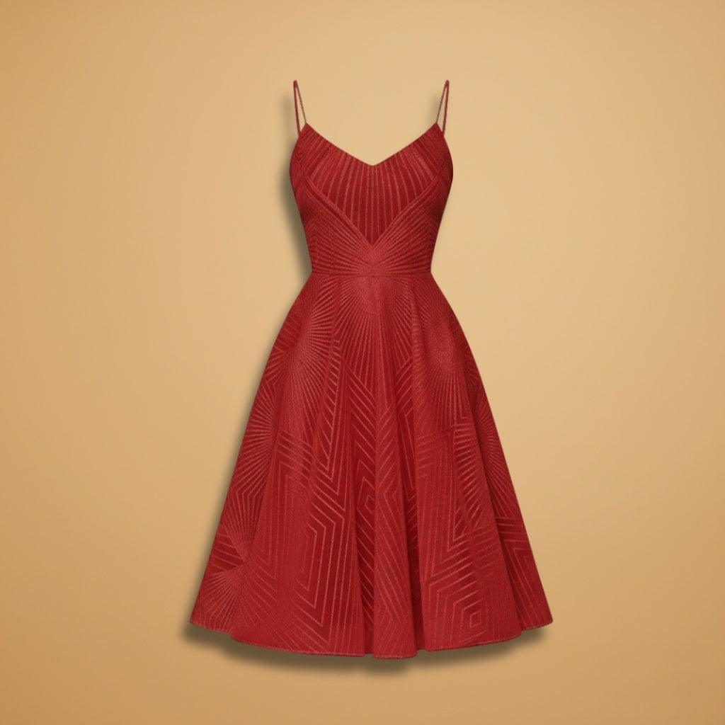 Joana | Vestido Midi de Festa Mulher Alças Finas
