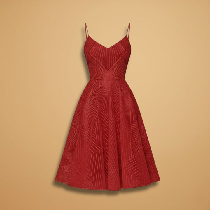 Joana | Vestido Midi de Festa Mulher Alças Finas