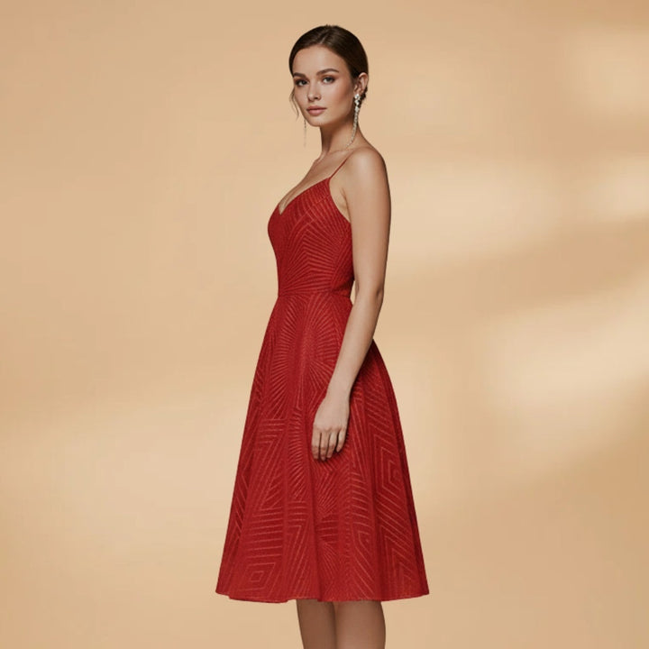 Joana | Vestido Midi de Festa Mulher Alças Finas