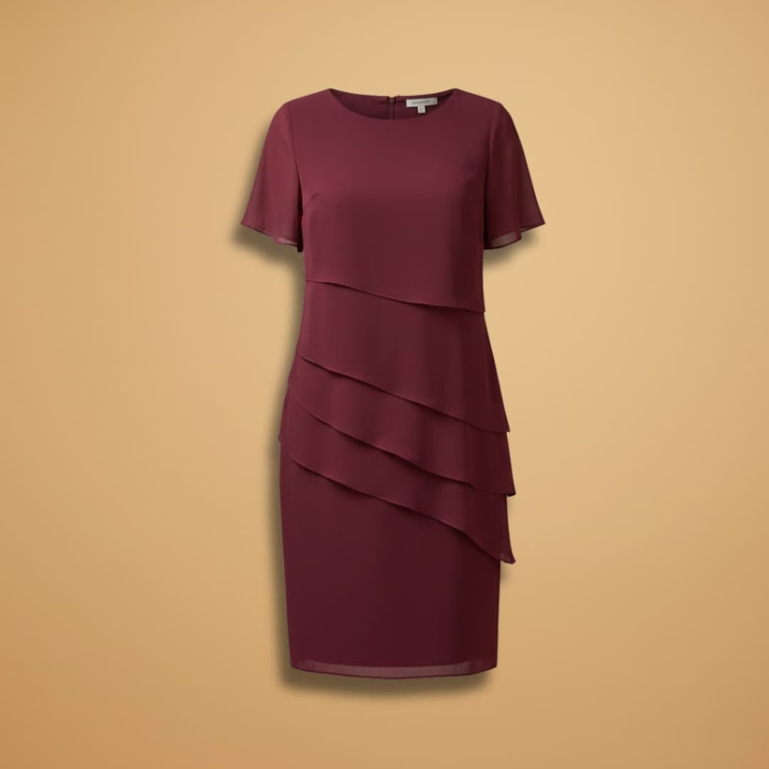 Carolina | Vestido Midi de Festa Mulher Drapeado