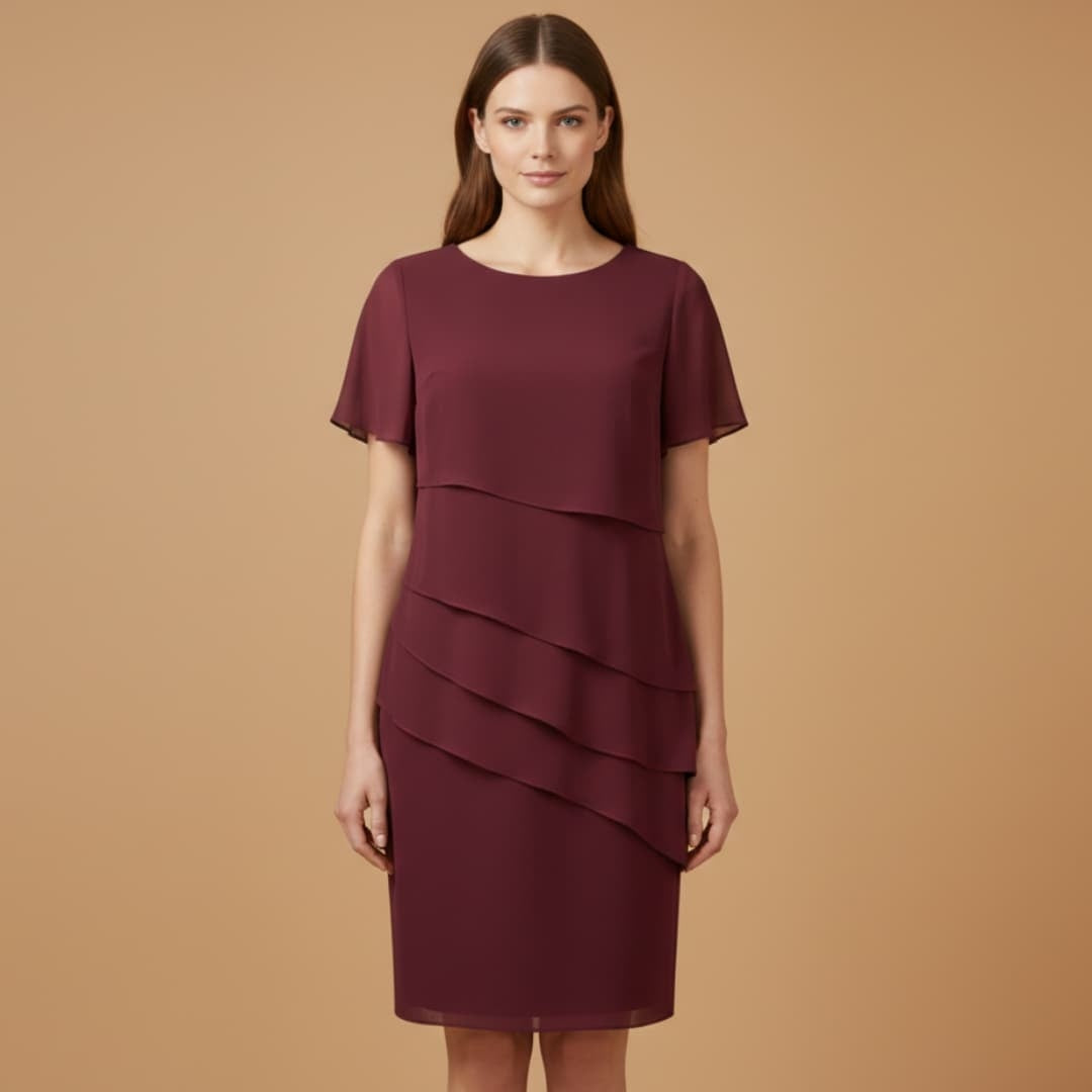 Carolina | Vestido Midi de Festa Mulher Drapeado