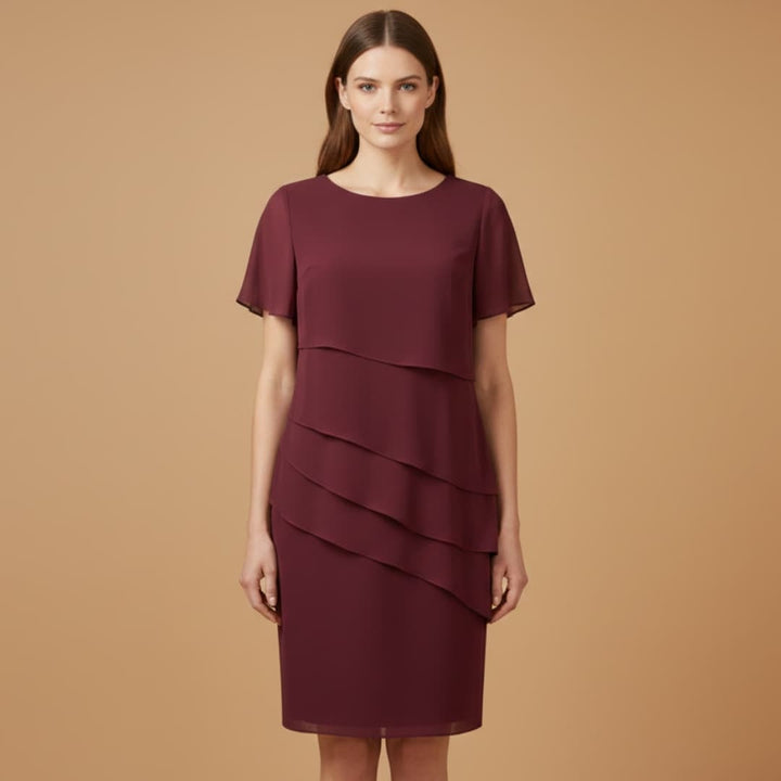 Carolina | Vestido Midi de Festa Mulher Drapeado