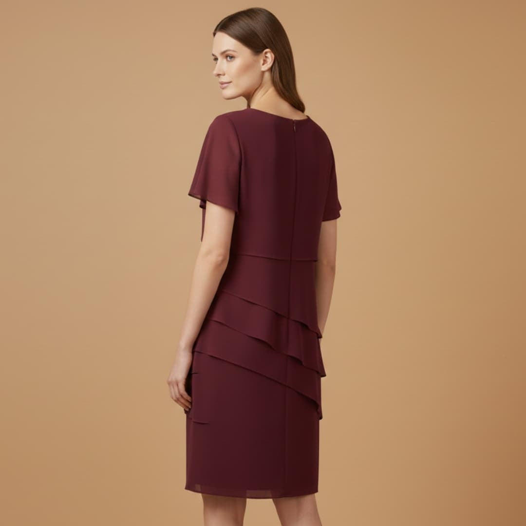 Carolina | Vestido Midi de Festa Mulher Drapeado