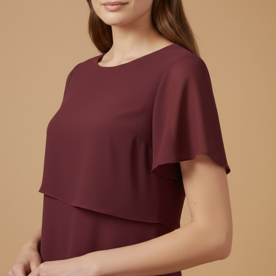 Carolina | Vestido Midi de Festa Mulher Drapeado
